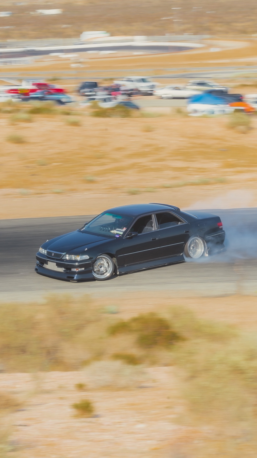 Mark II drifting the desert course